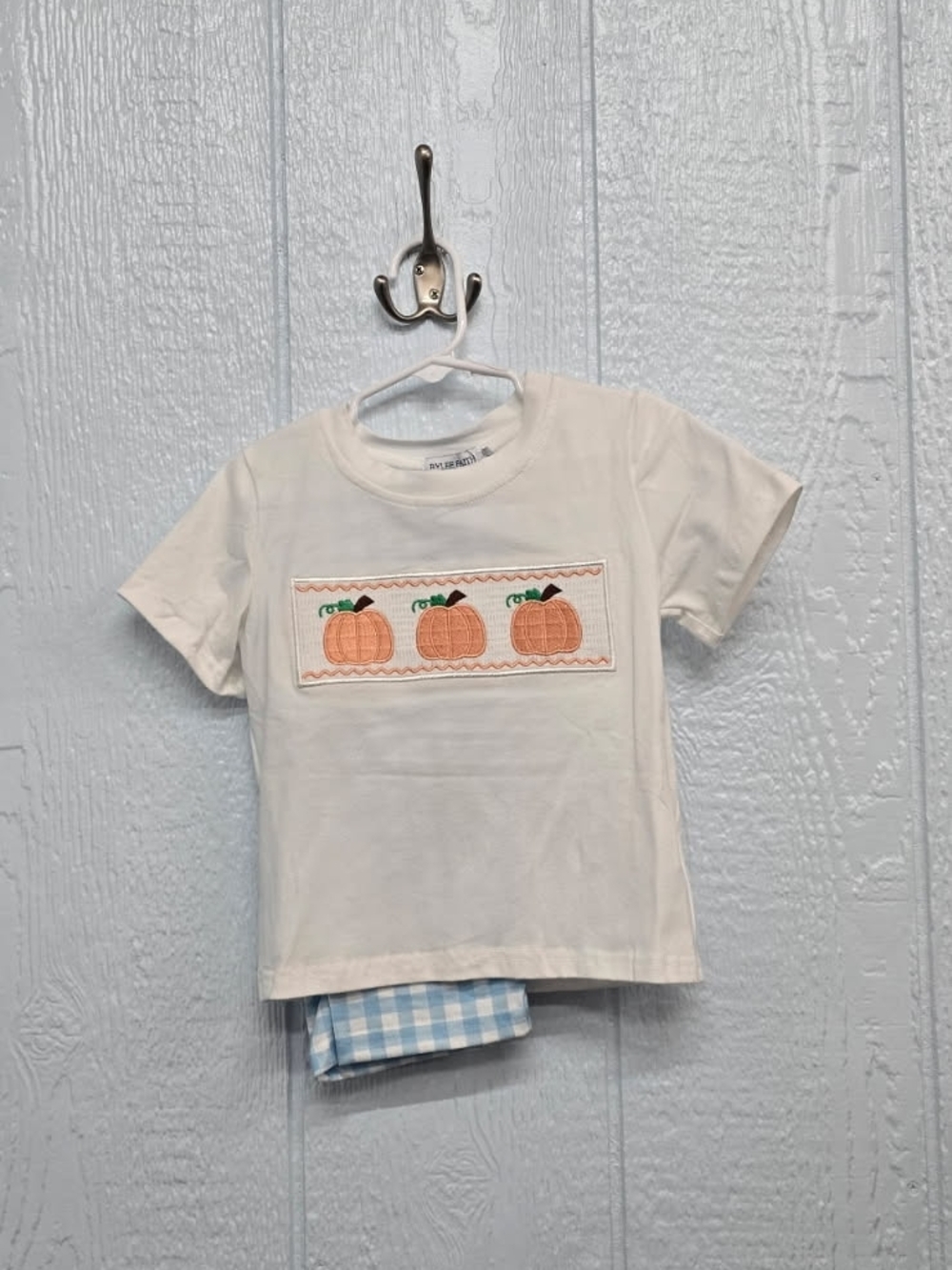 NWT Size 2  Pumpkin Appliqué Kids T-Shirt And Shorts